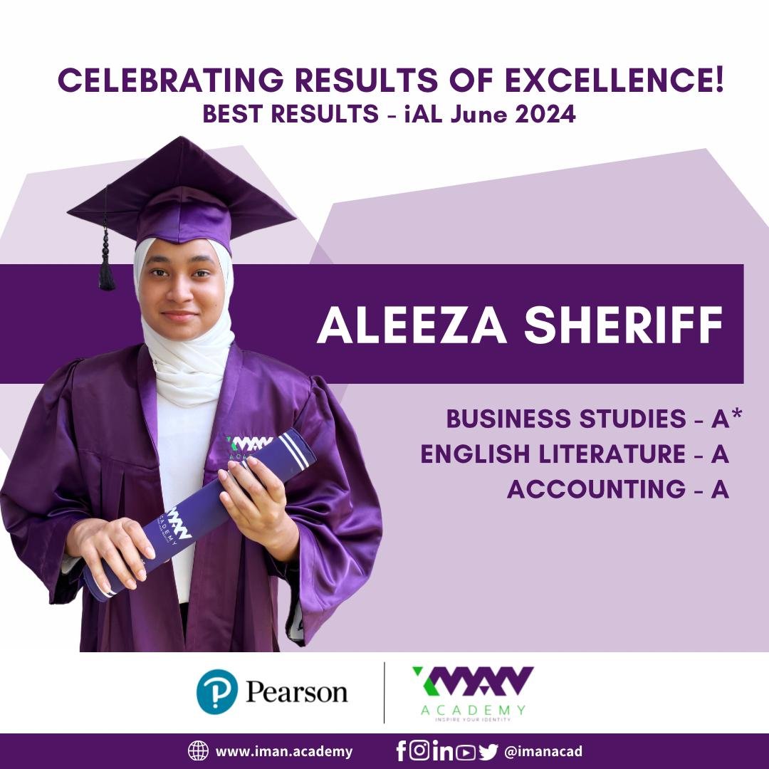 Featured image for “Celebrating Excellence: Iman Academy’s Pearson iAL June 2024 Results”